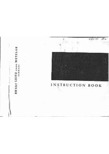 Leica 3 d manual. Camera Instructions.